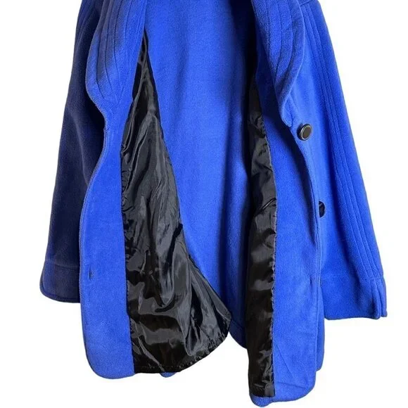 BOB Mackie's Women's Twisted Spangle Front Fleece Jacket w/Shawl Collar Size1X - Picture 10 of 12